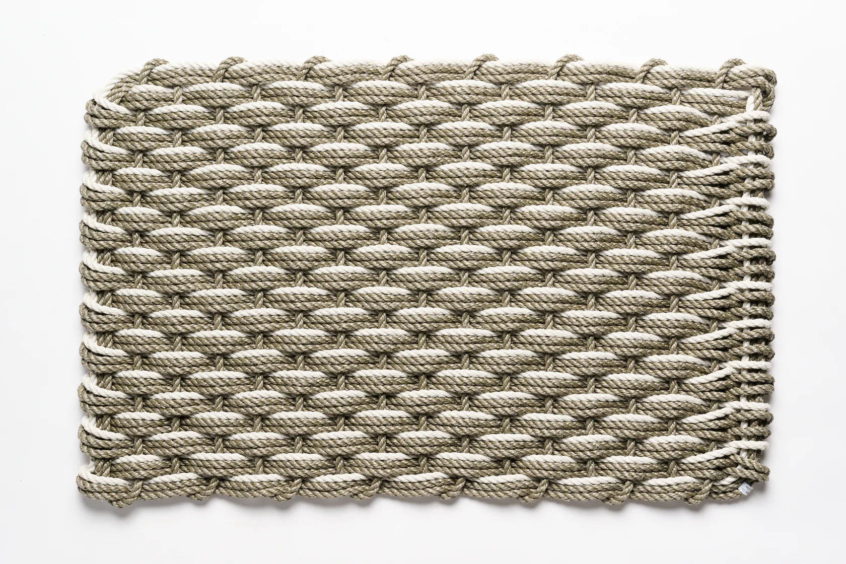 Small Triple Weave Doormat in Mushroom, Mushroom & Oyster