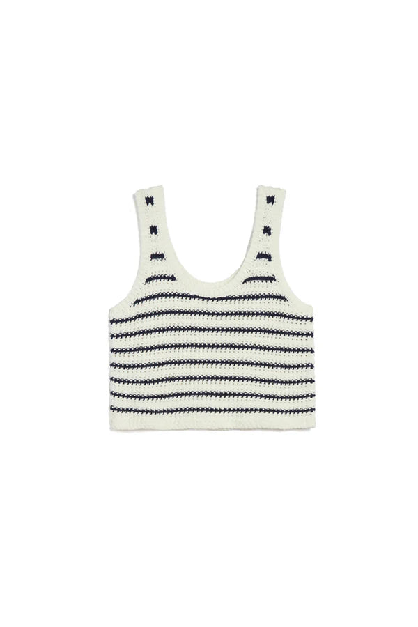 Knit Striped Tank in Navy & White, from Jocelyn