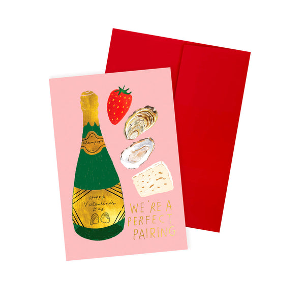 Perfect Pairing Valentine Card, from Carolyn Suzuki Goods