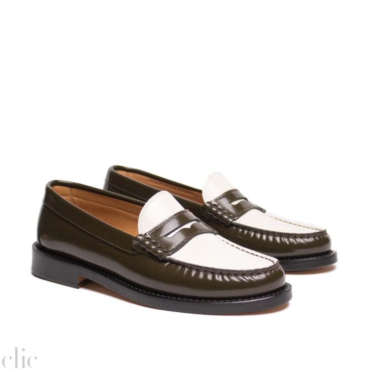 New York Shoes in Olive and Butter, from Sesa