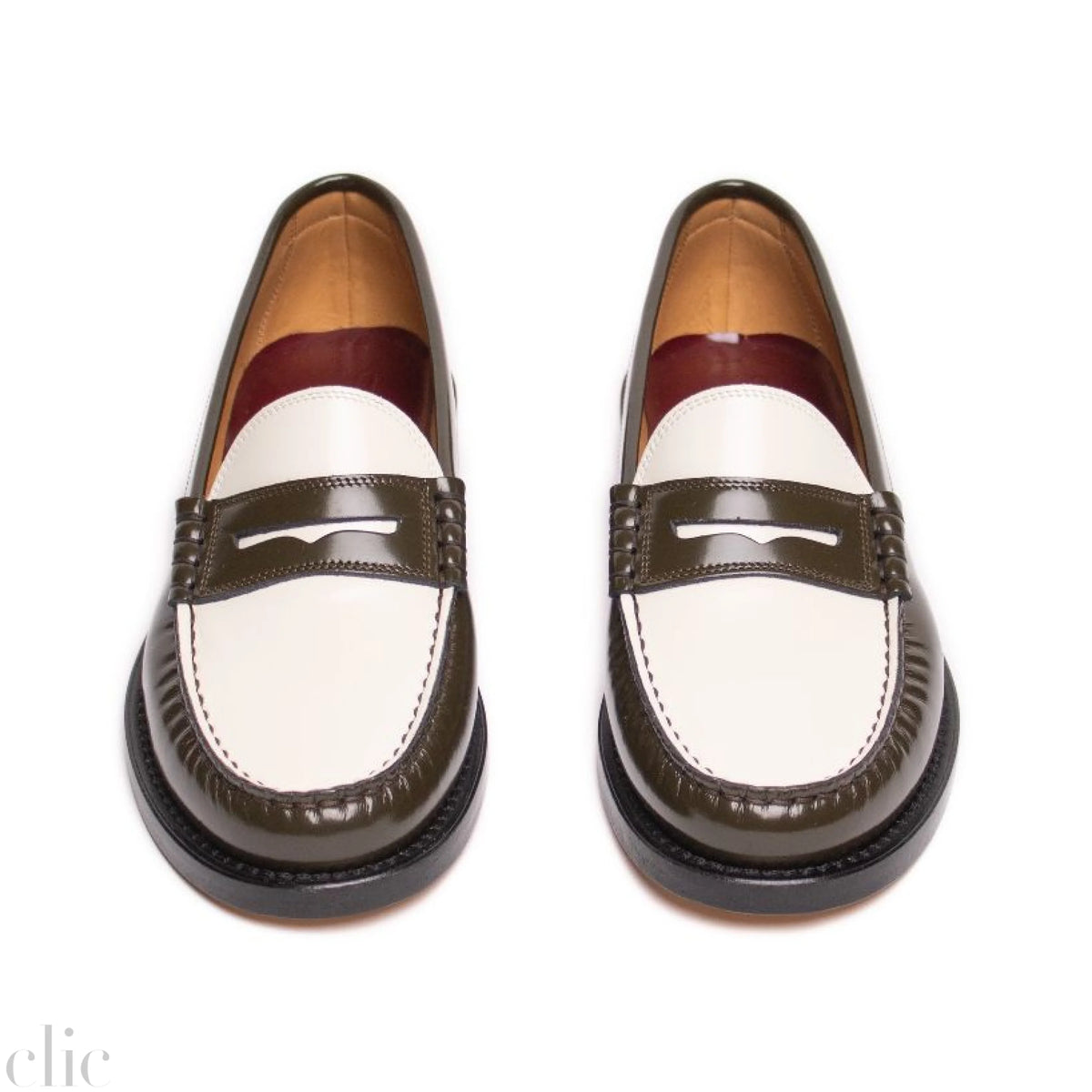 New York Shoes in Olive and Butter, from Sesa