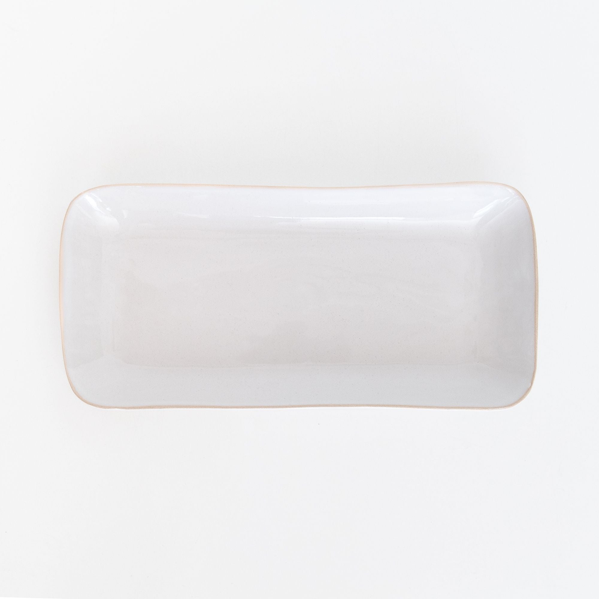 Rawn Platter in Beach Sand White, from Wonki Ware