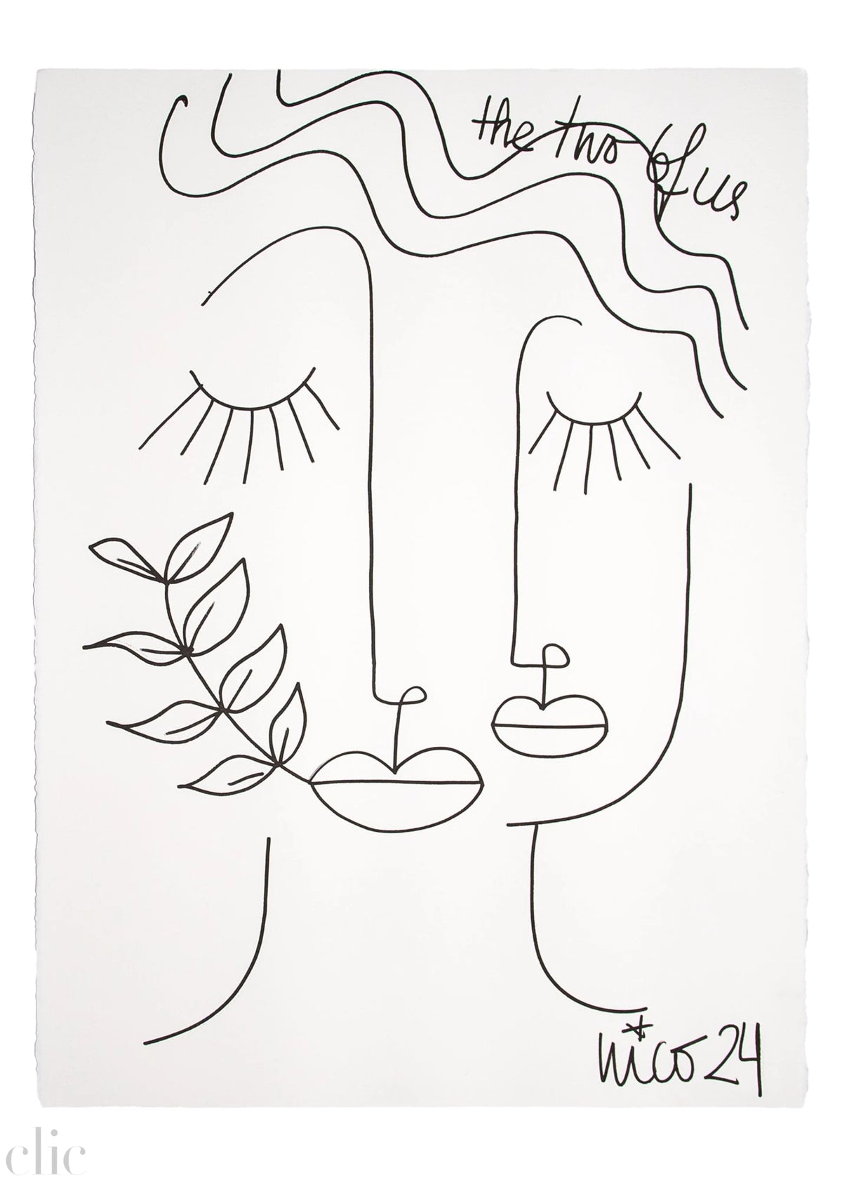 Large Visage 8 in Black & White, by Nicolette Schouten