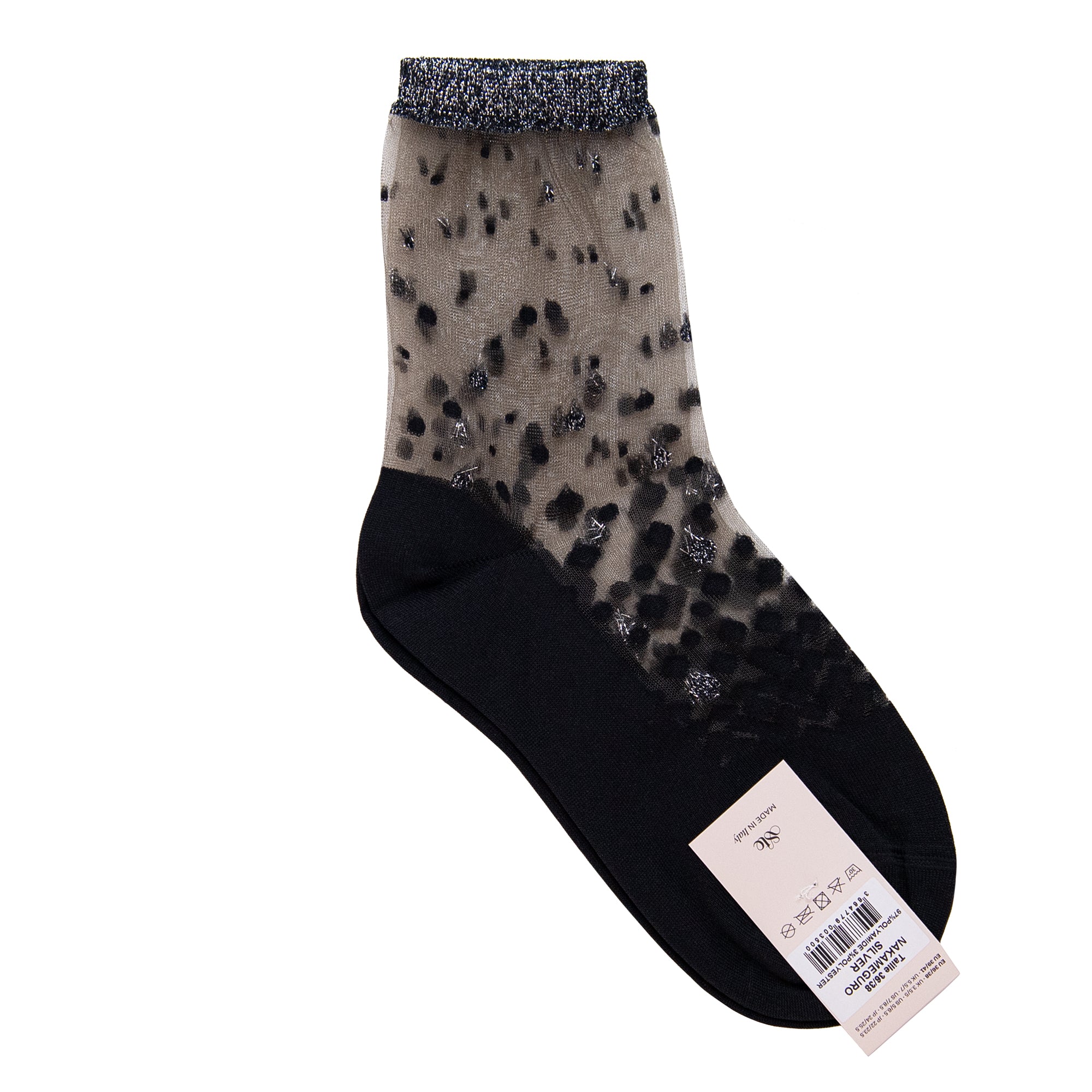 Nakamegura Socks in Silver, from Atelier St Eustache