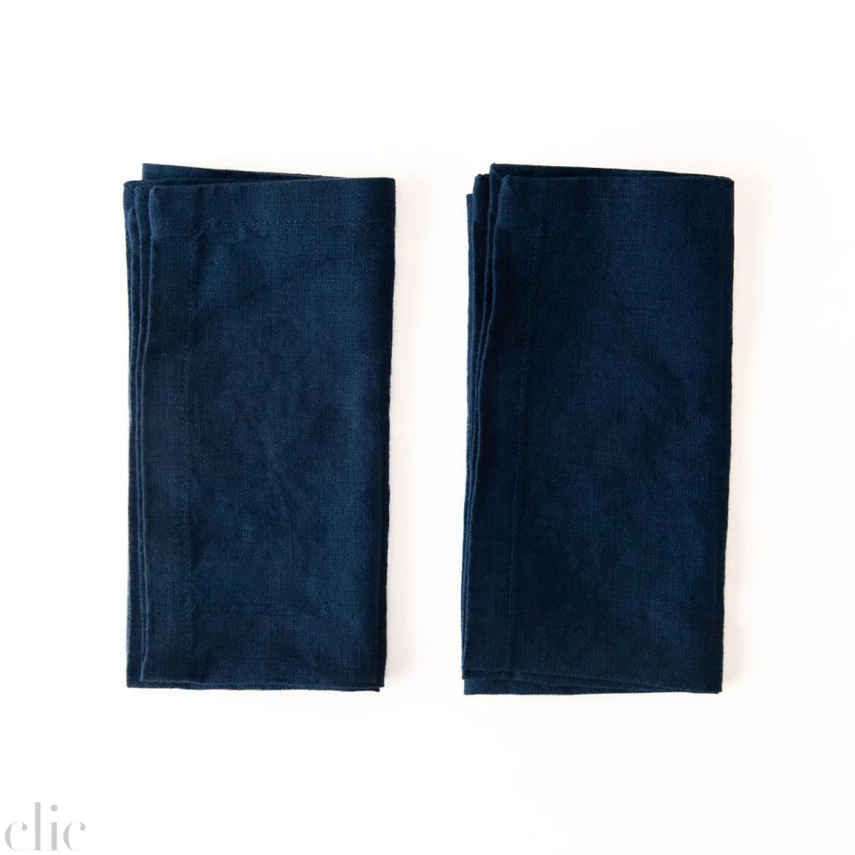 Navy Linen Napkins Set of 2, from Linen Tales