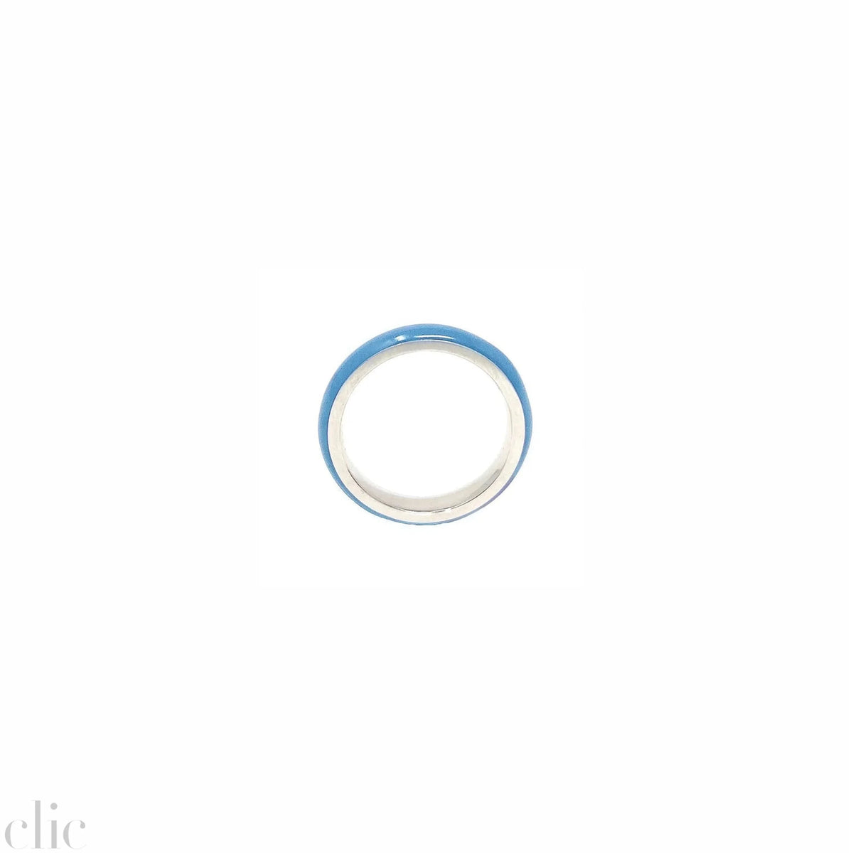 Enamel Thin Stacking Ring 14K Gold, from Fry Powers