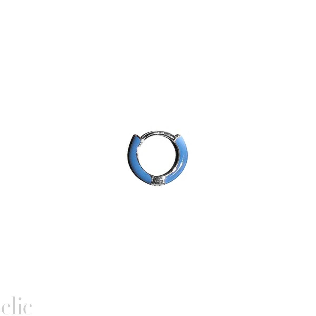 Single Neon Ename Huggie in Blue, from Fry Powers