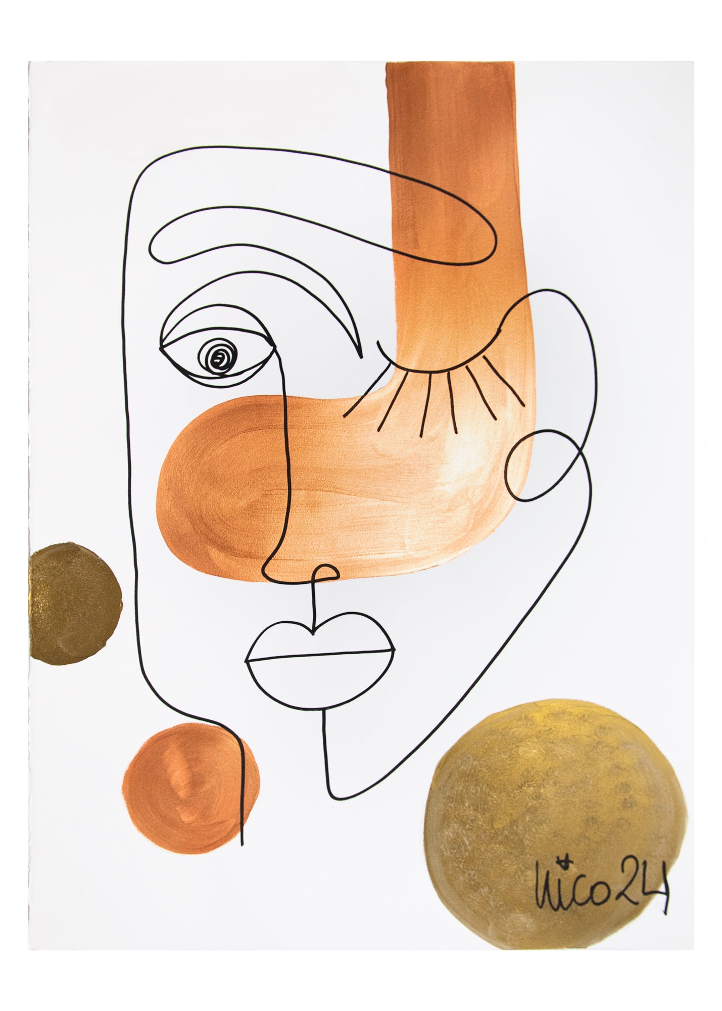 Large Visage 7 in Colors, by Nicolette Schouten
