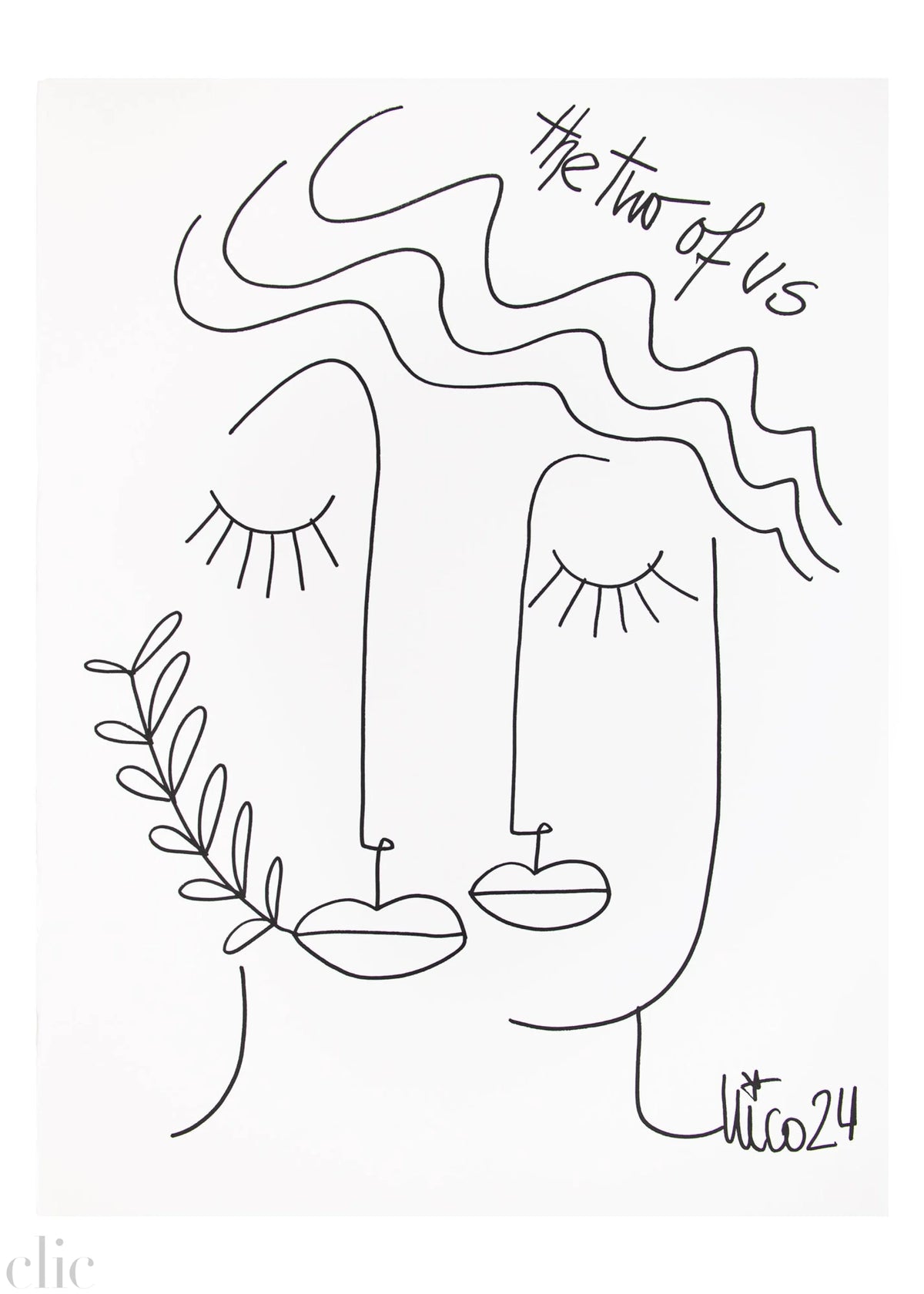 Large Visage 8 in Black & White, by Nicolette Schouten