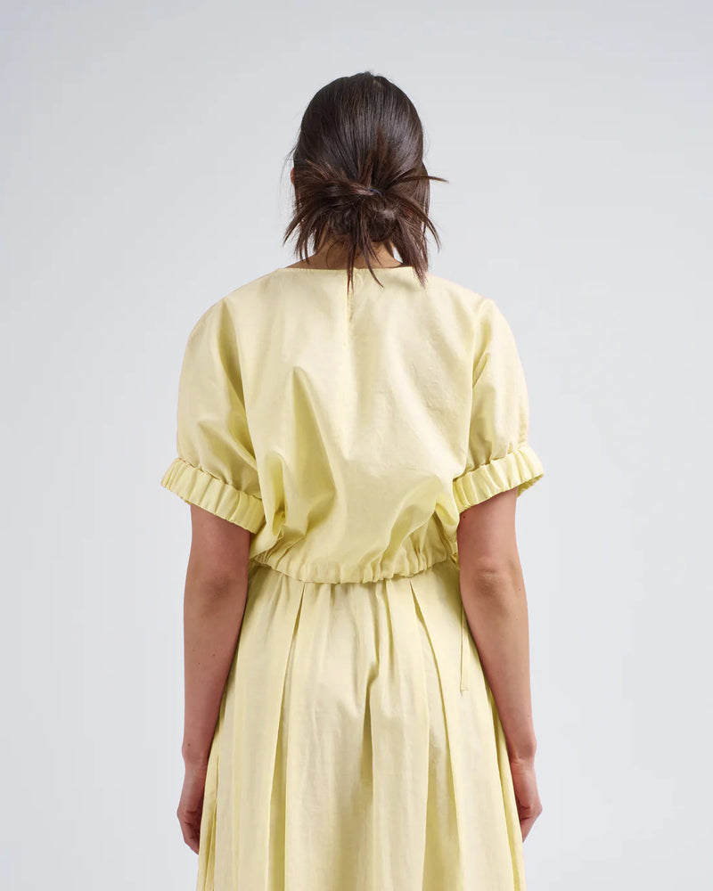 Lemon Silk Top in Yellow, from Nicholson & Nicholson