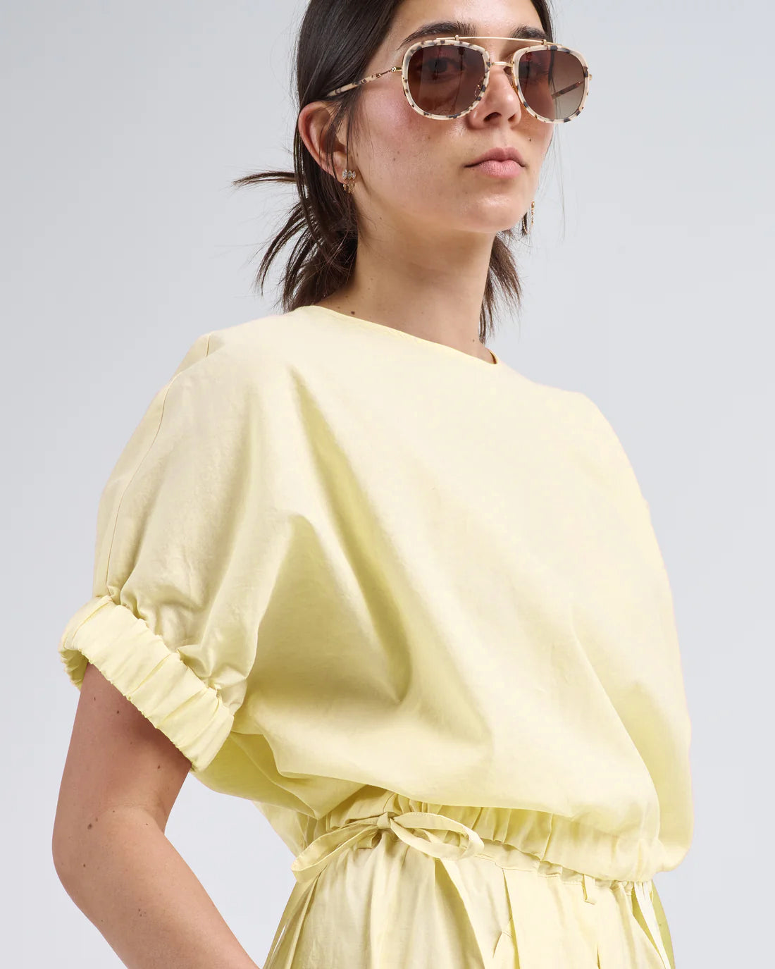 Lemon Silk Top in Yellow, from Nicholson & Nicholson