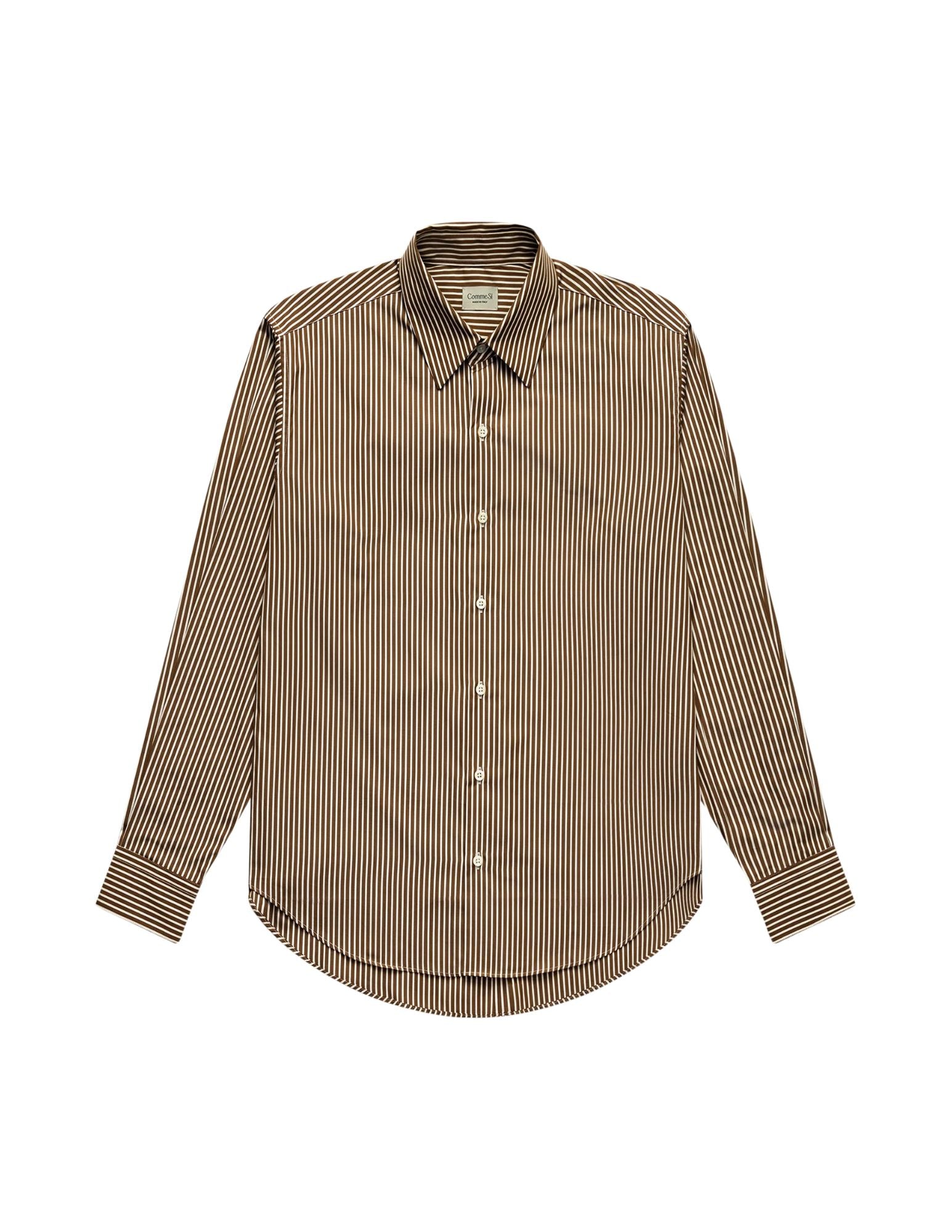 La Shirt Classica Poplin in Cortado Stripe, from Comme Si