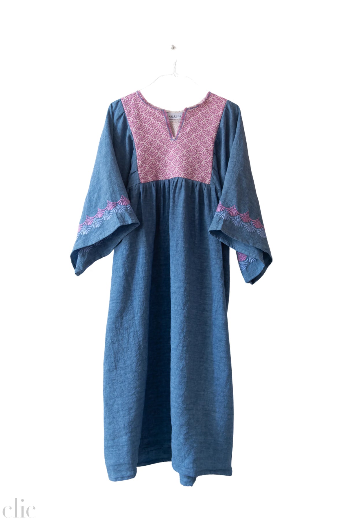 Levante Dress in Blue and Lilac, from Nina Leuca