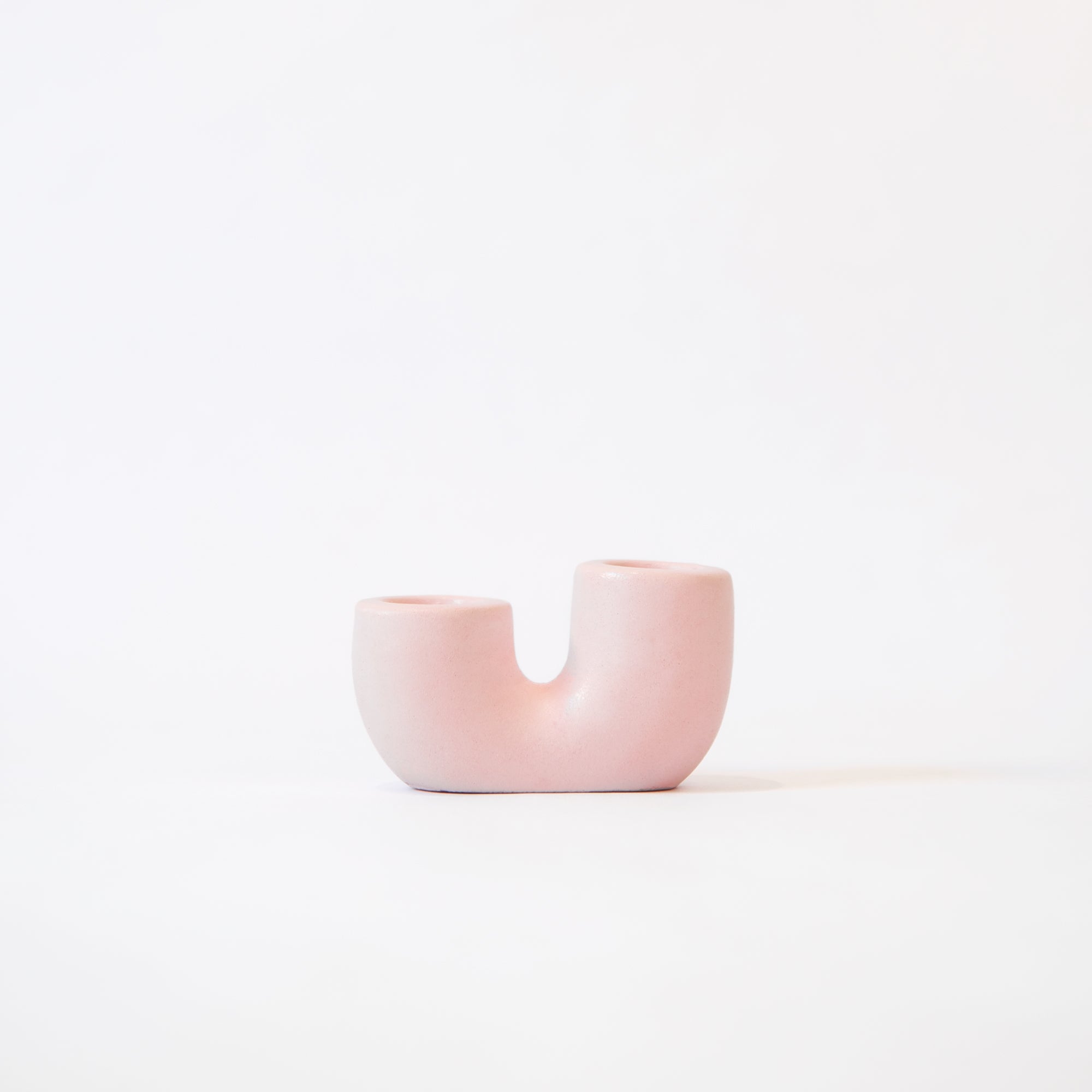 Nordic "U" Shaped Candle Holder in Pink, from Casa Amarosa