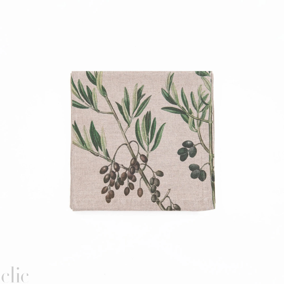 Set of 6 Olives Napkins, from Linoroom