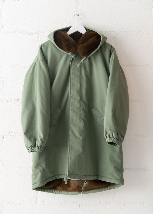 Laos Parka Coat in Eucalyptus, from Bellerose