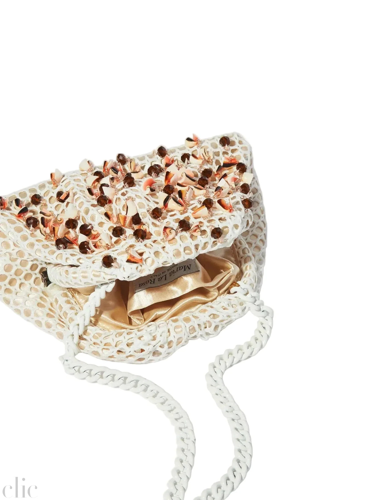 Oceana Mini Bag in Popcorn Cream, from Maria La Rosa