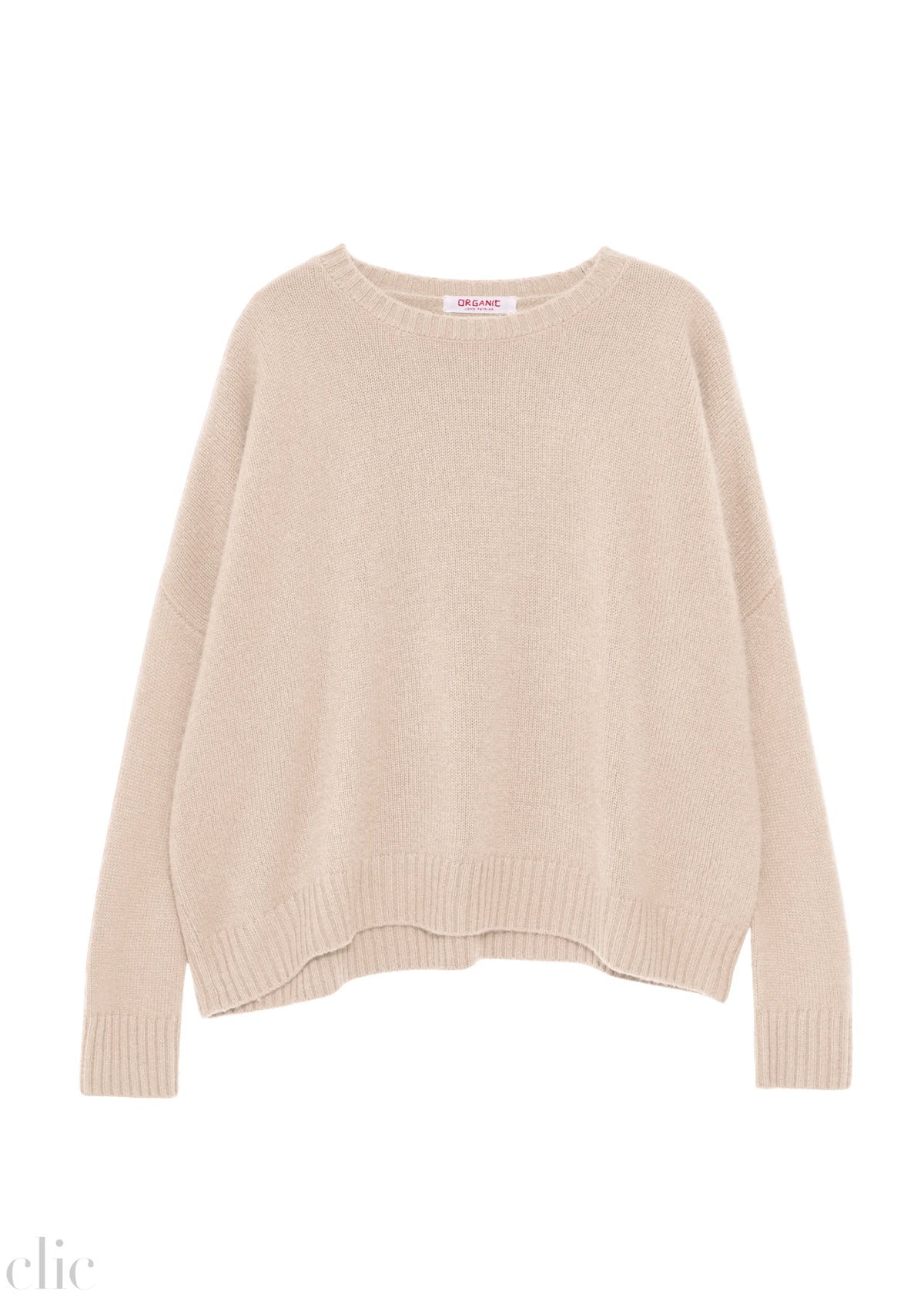Cashmere Wide Pullover in Oyster, from Organic by John Patrick
