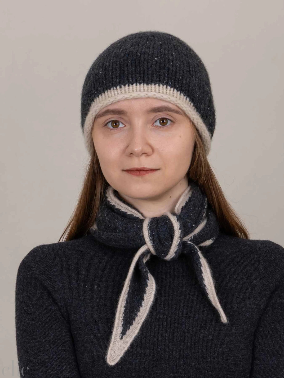Cashmere Scarf in Charcoal, from Oats & Rice