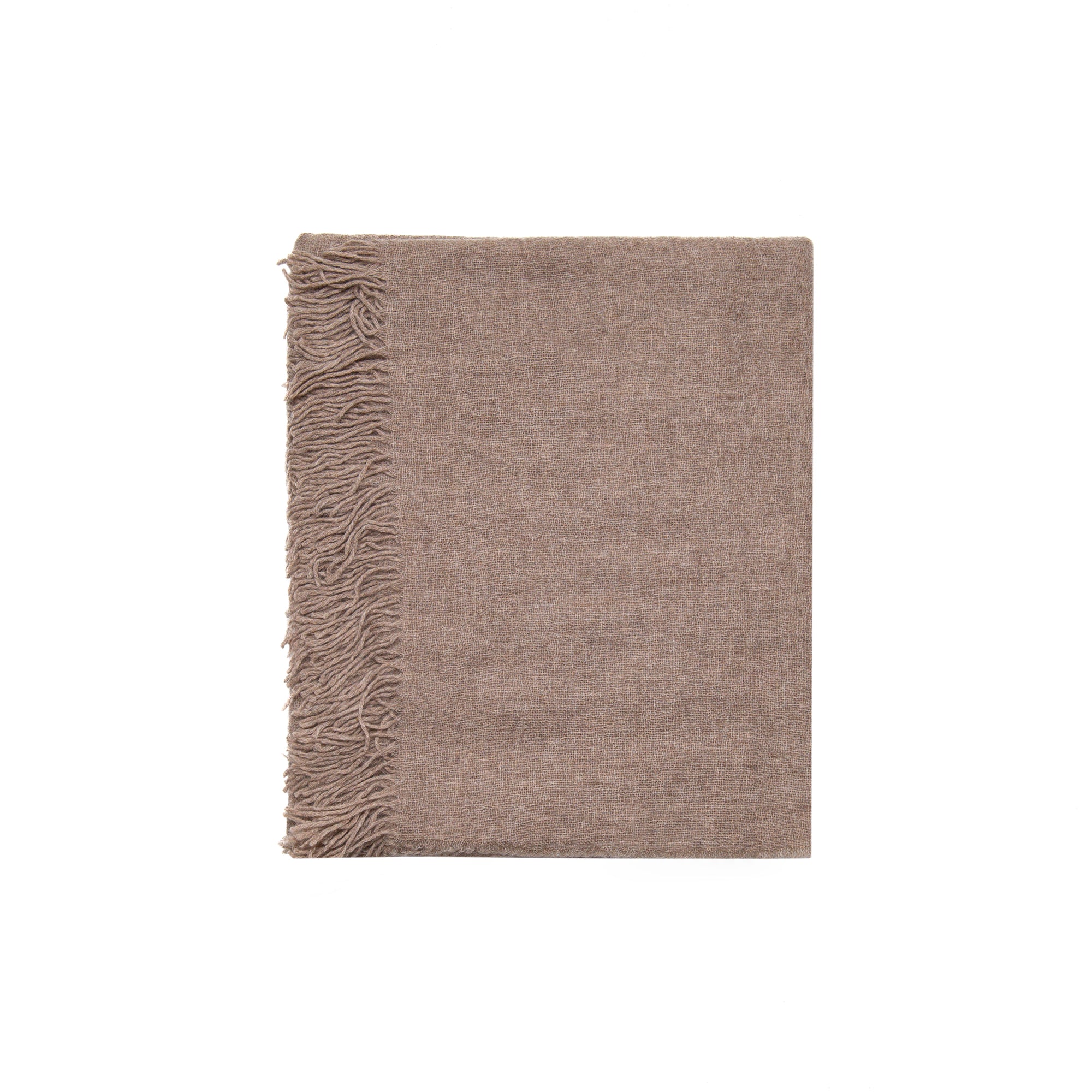 Airy Cashmere Wrap in Beige Taupe, from Oats and Rice