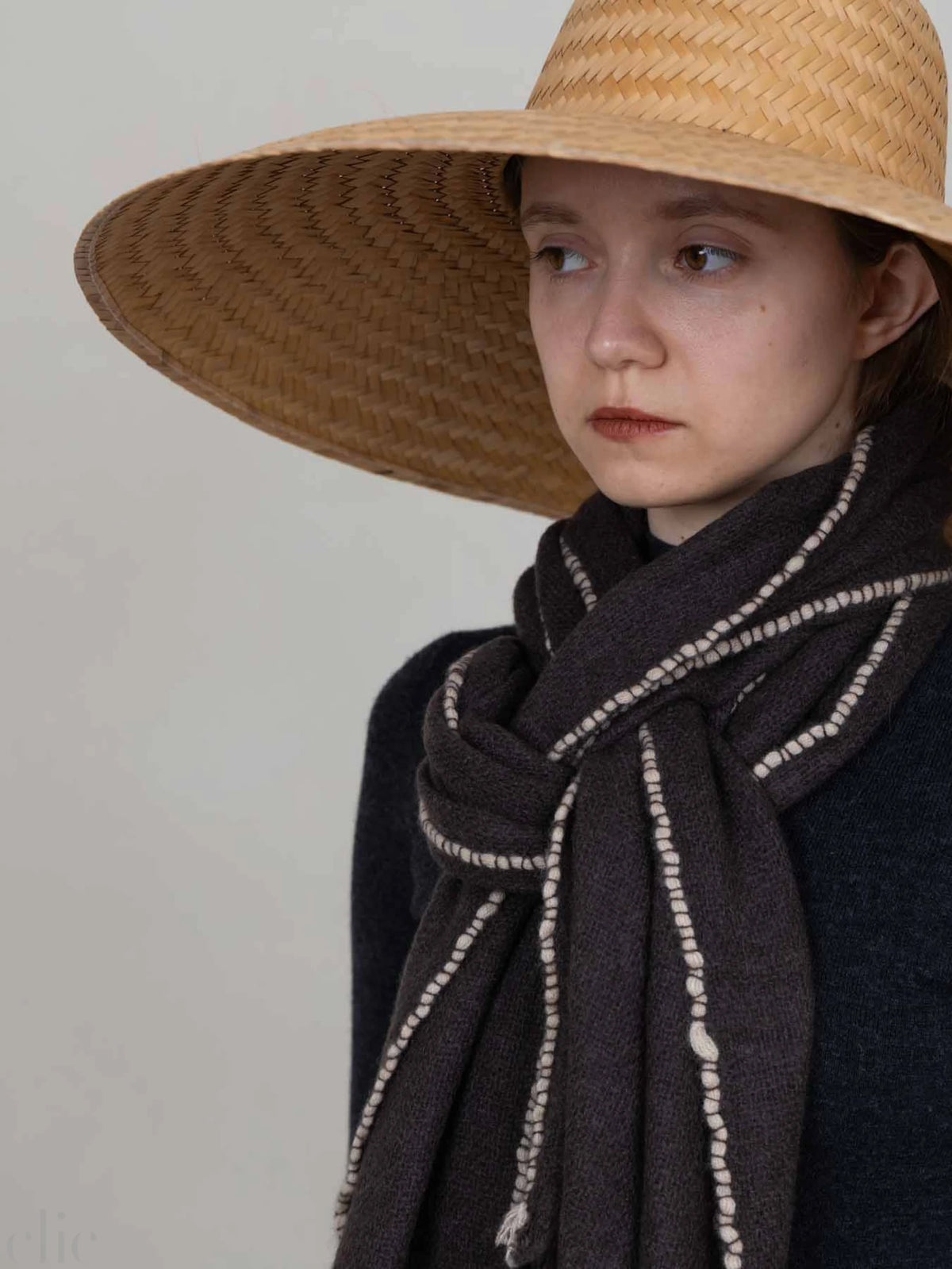 Long Cashmere Scarf in Cocoa, from Oats & Rice