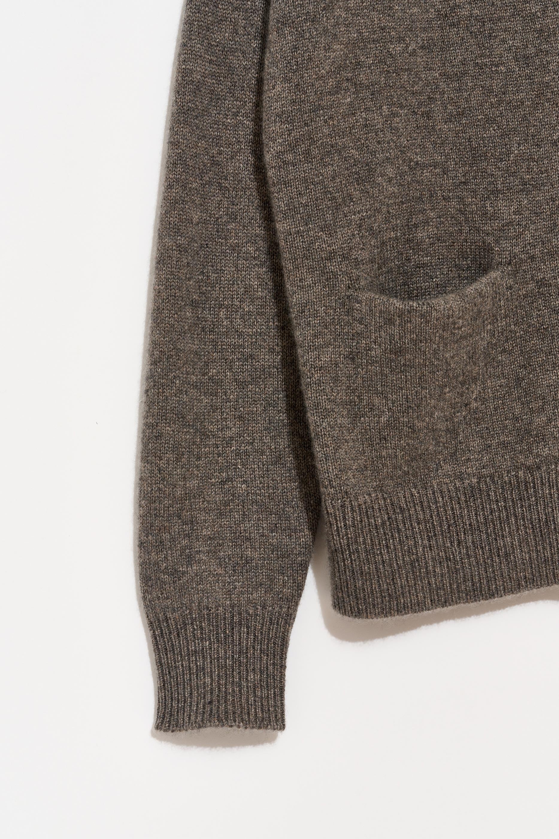 Ribbed Cardigan Cashmere in Otter, from Organic by John Patrick