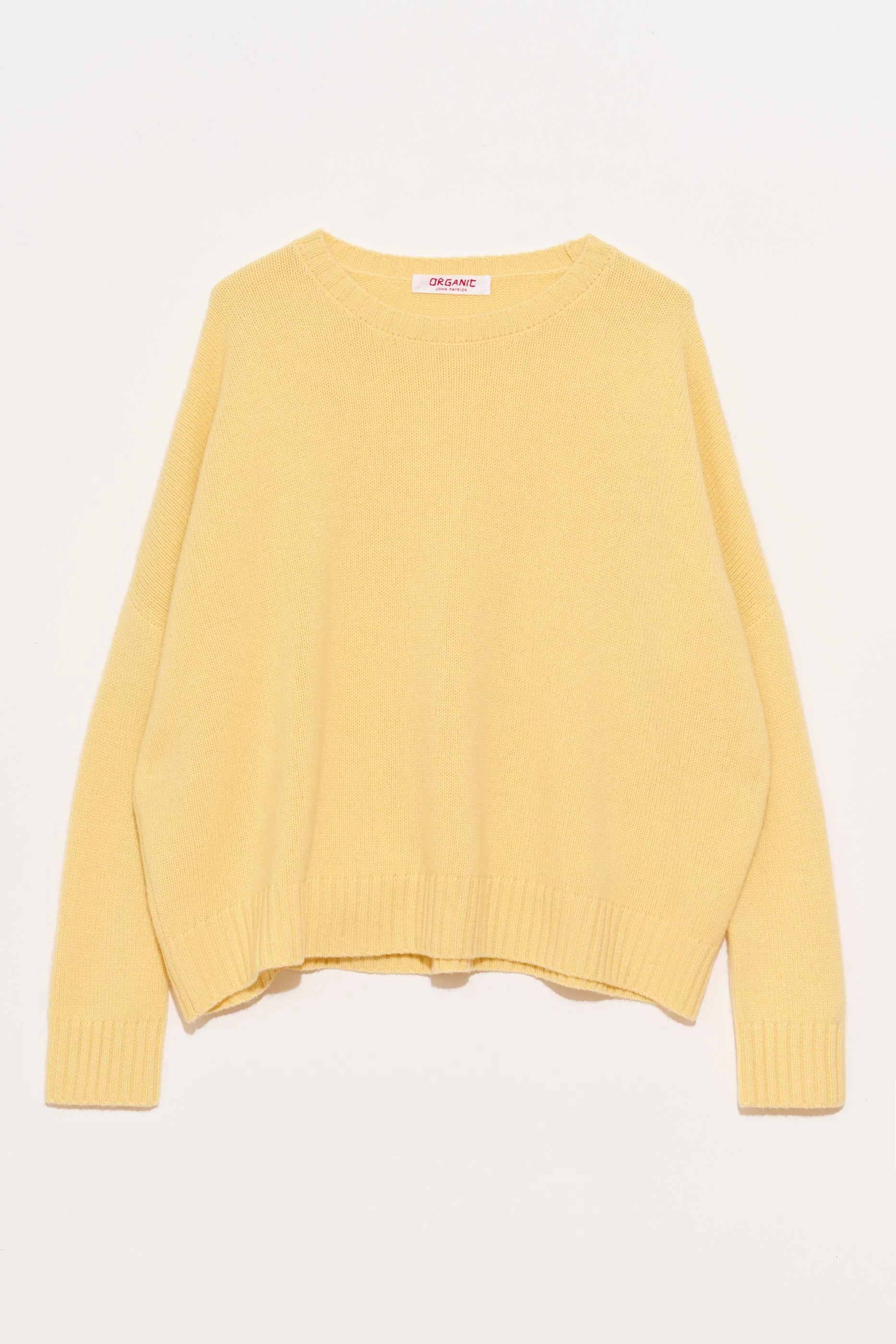 Cashmere Wide Pullover in Lemon, from Organic by John Patrick