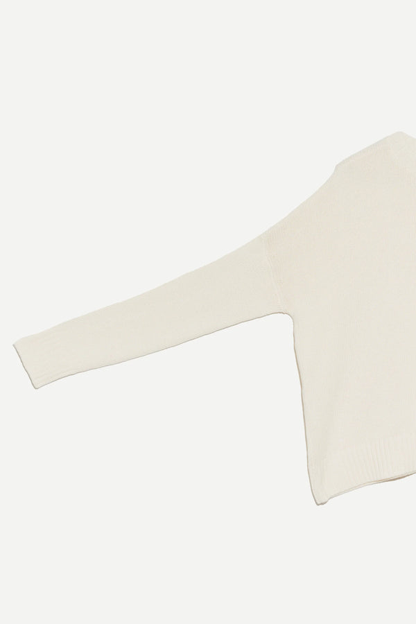Italian cotton Wide Pullover in Creme, from Organic by John Patrick