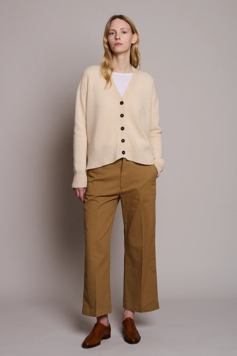 Stella Cashmere Cardigan  in Ivory Mélange, from Organic by John Patrick