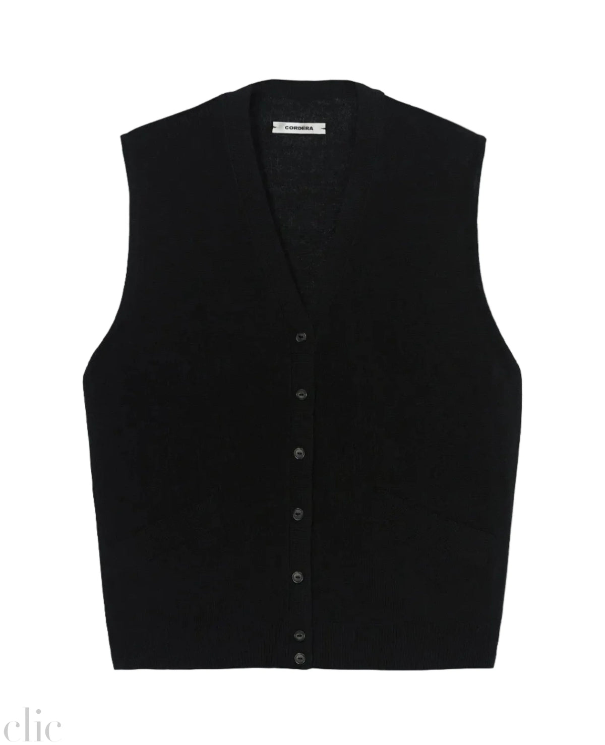 Oversize Waistcoat in Black, from Cordera