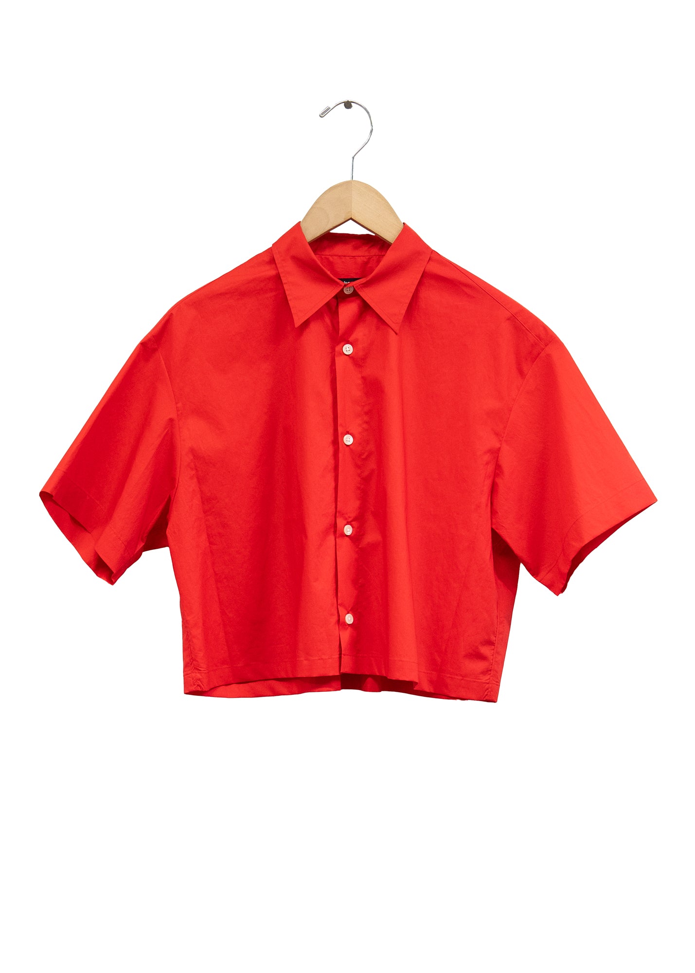 Odette Poplin Top in Red, from Nicholson & Nicholson
