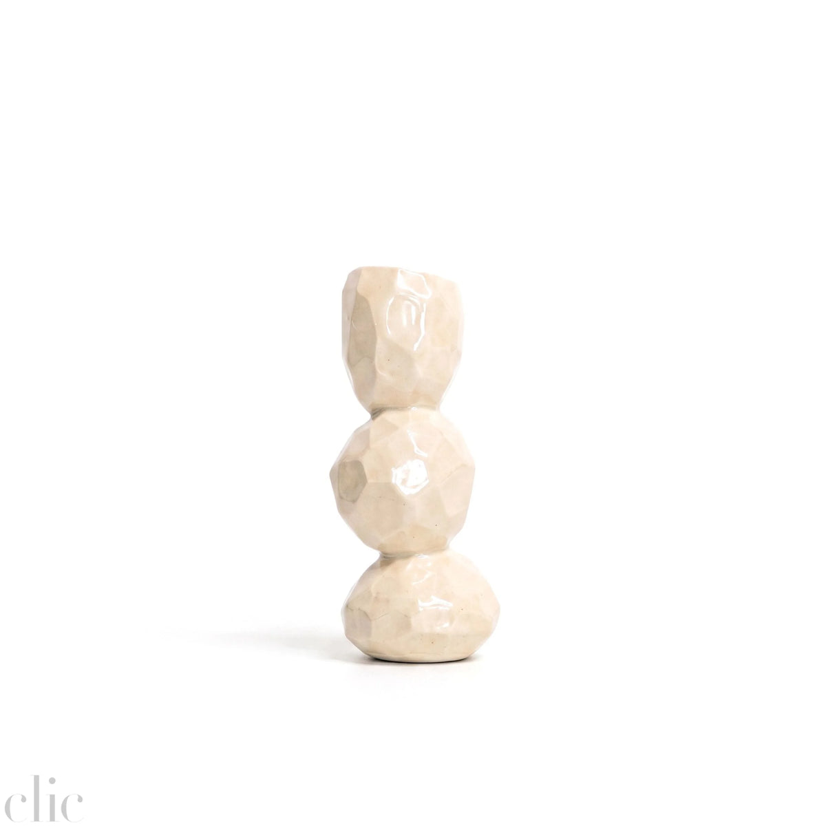 Medium Carved Candkestick Holder