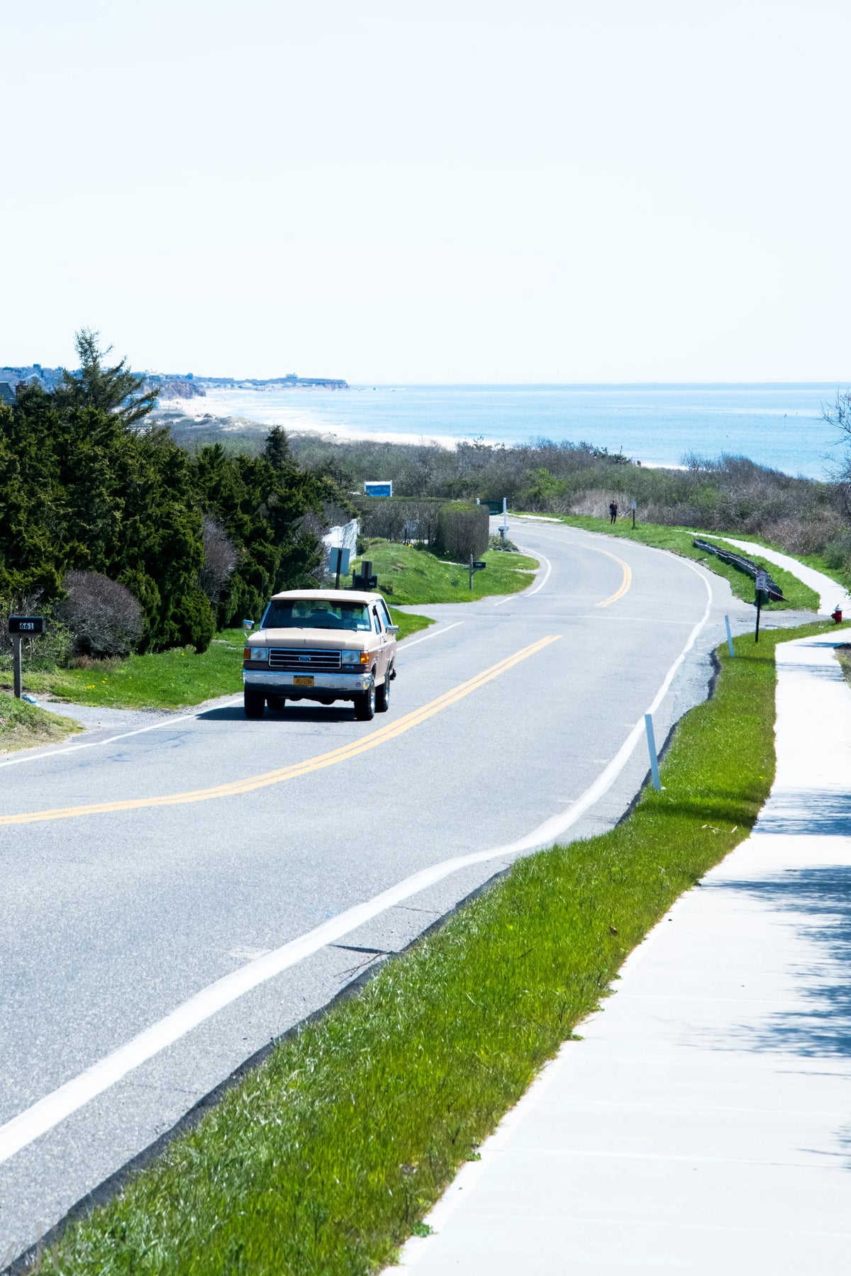 Old truck on Montauk highway by Juliette Charvet