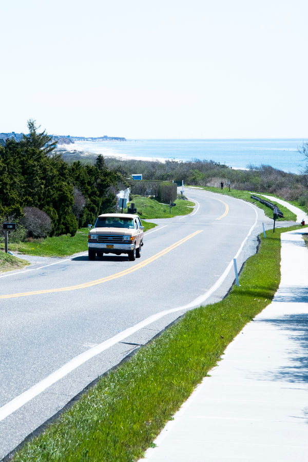 Old truck on Montauk highway by Juliette Charvet