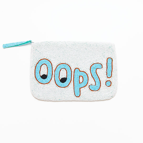 Oops Beaded Purse in White, from The Jacksons