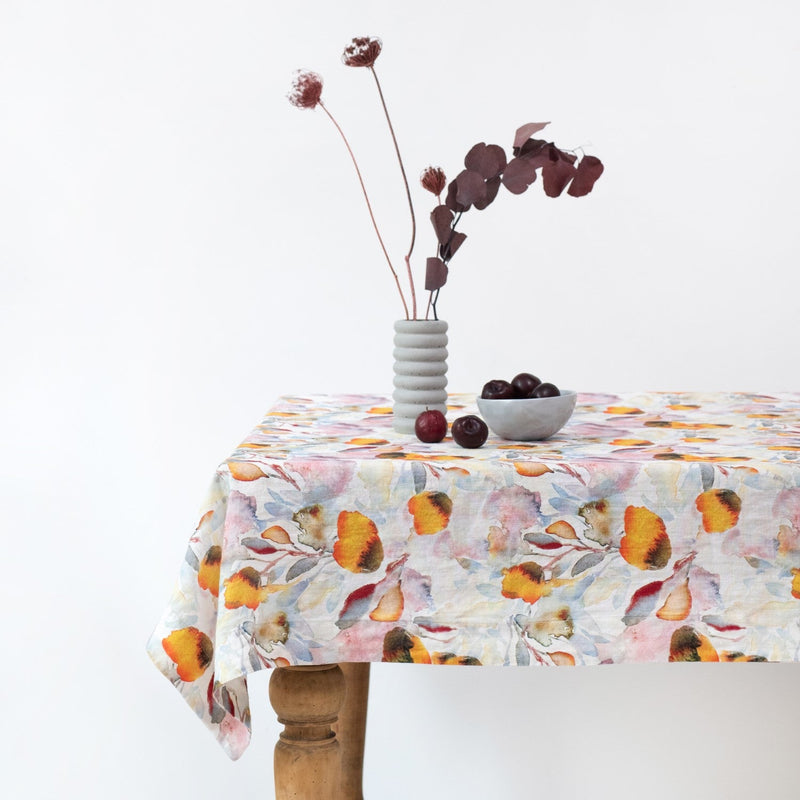 Orange Flow Tablecloth, from Linen Tales