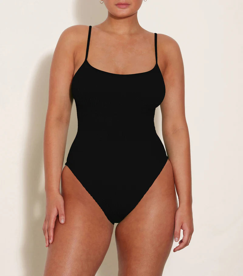 ワンピース水着 Hunza G SS25 Swimwear (CRYSTAL SWIM CRINKLEBLACK) Hunza G Crystal Swimsuit | Shopbop