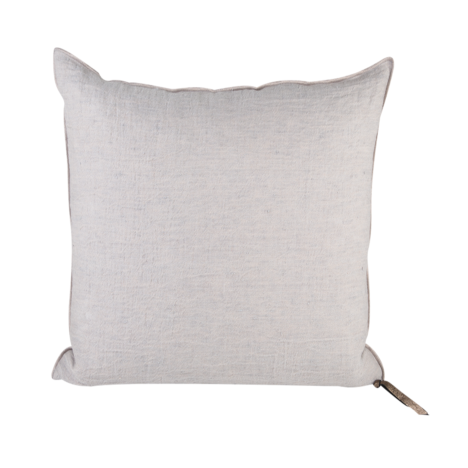 Crumpled Washed Linen Pillow 26"X26" in Perle, from Maison De Vacances