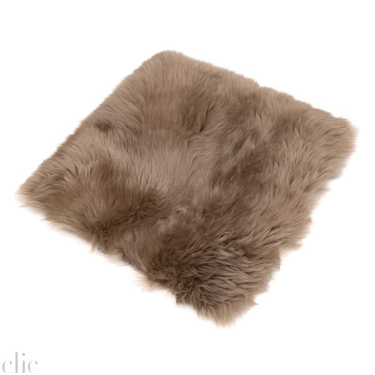 Long Wool Sheepskin Cover in Taupe