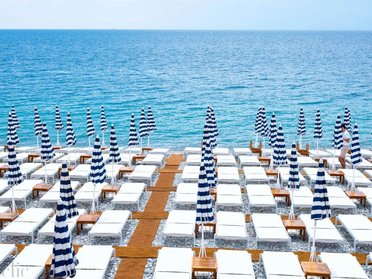 French Riviera - Nice Rhul Plage Morning by Juliette Charvet