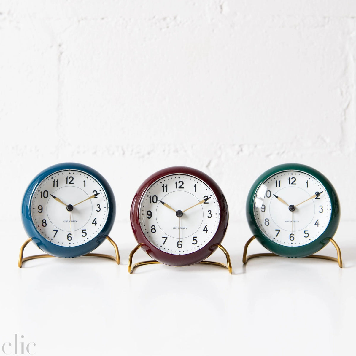 Station Alarm Clock in Race Green, from Arne Jacobsen