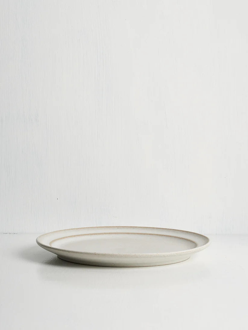 Medium Pillar Plate in Oat, from Standard Affair