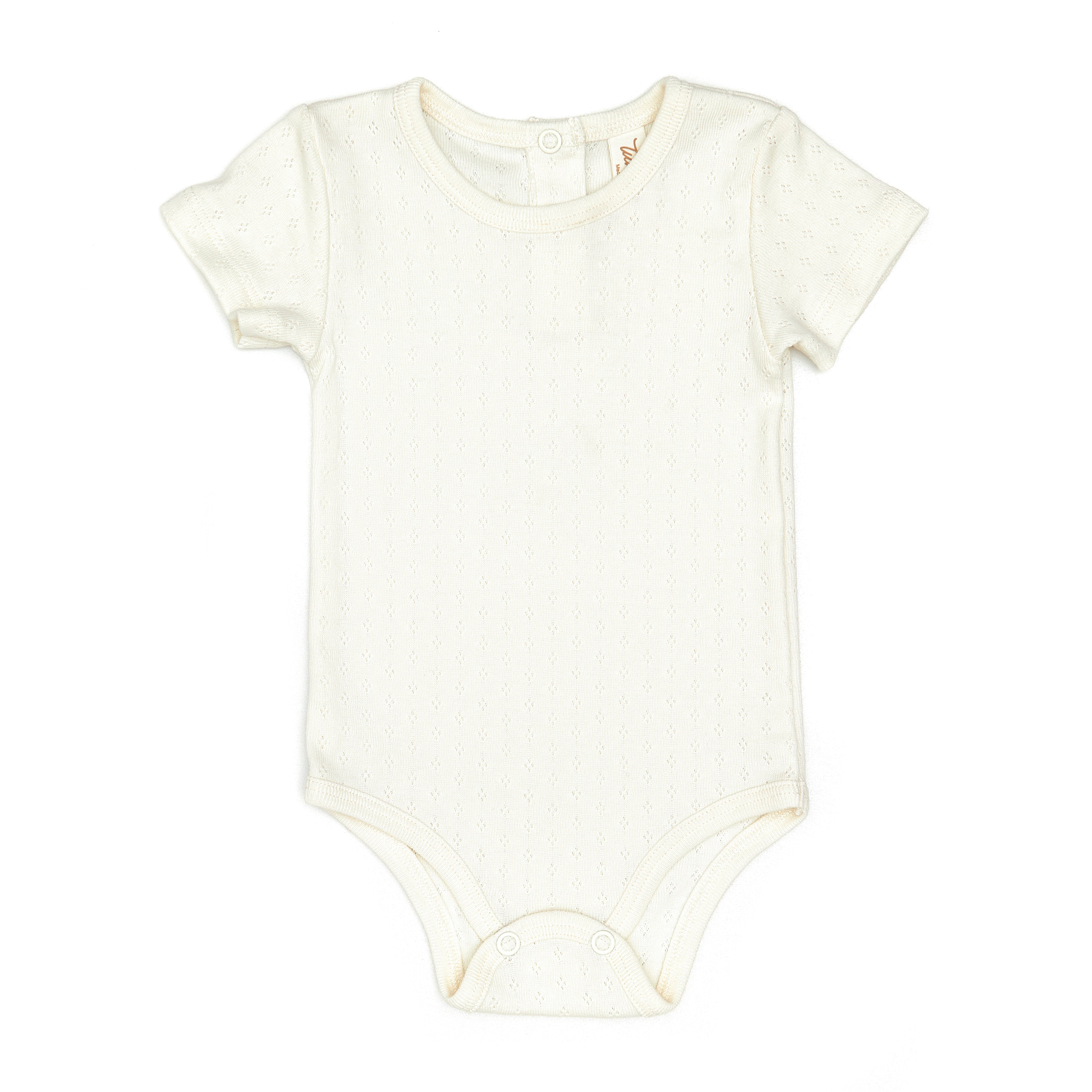 Pointelle Short Sleeve Body, from Tun Tun