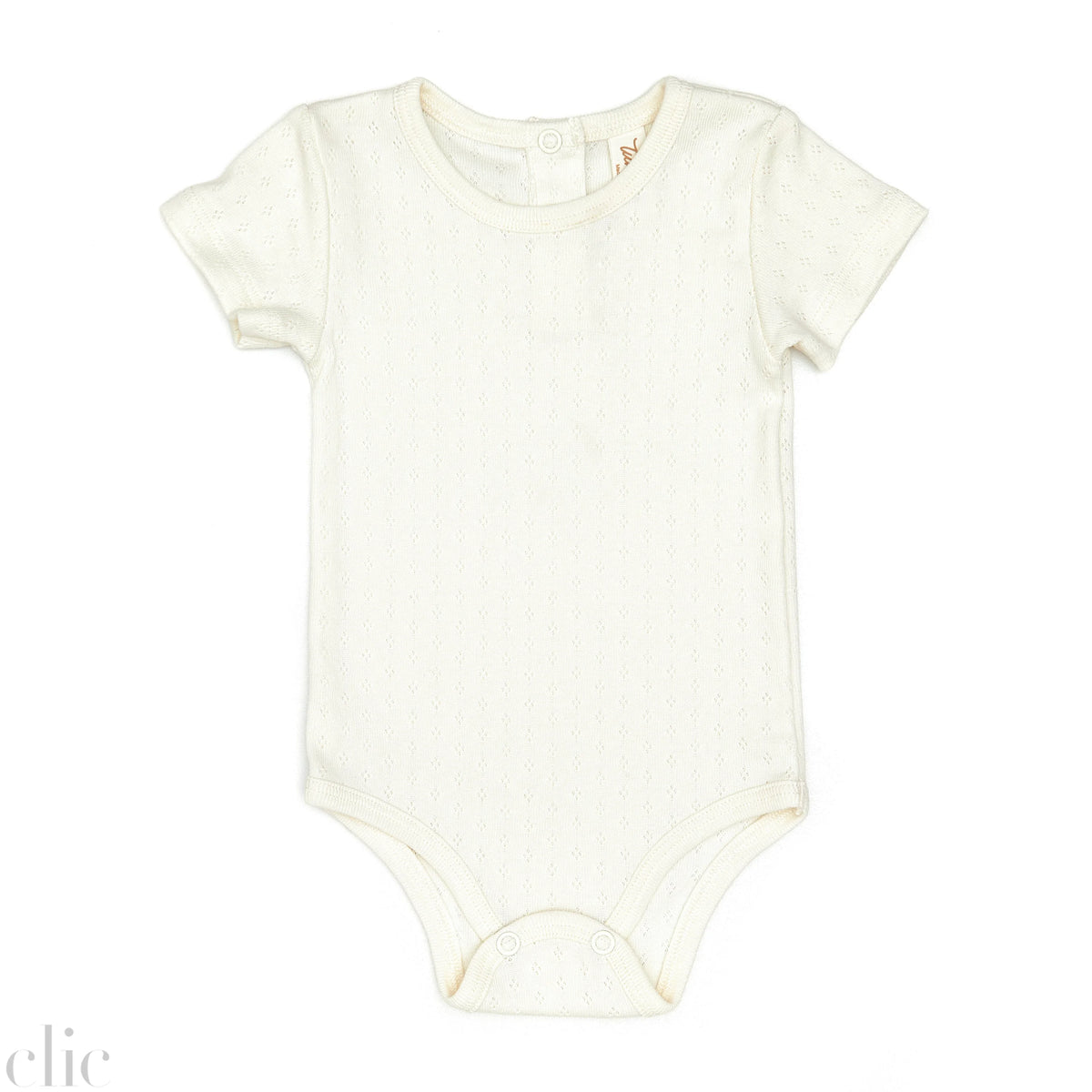 Pointelle Short Sleeve Body, from Tun Tun