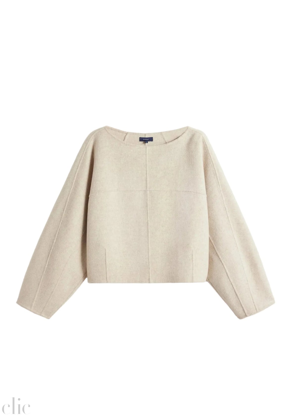 Hora Pullover in Ecru Grey, from Soeur