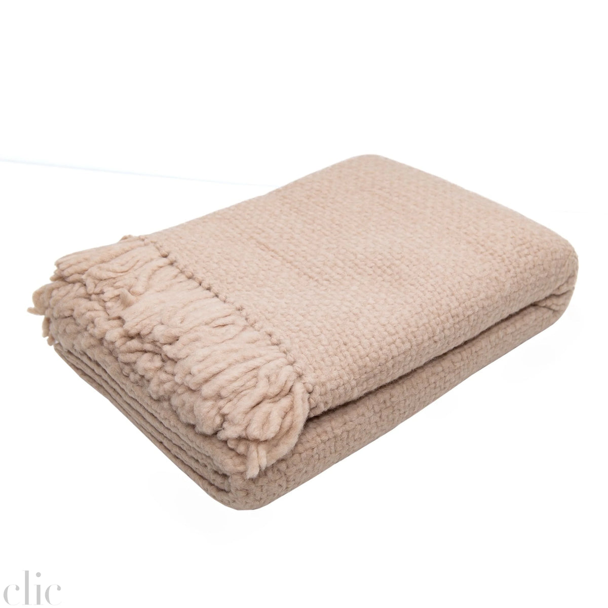 Hand Loomed Blanket in Nude