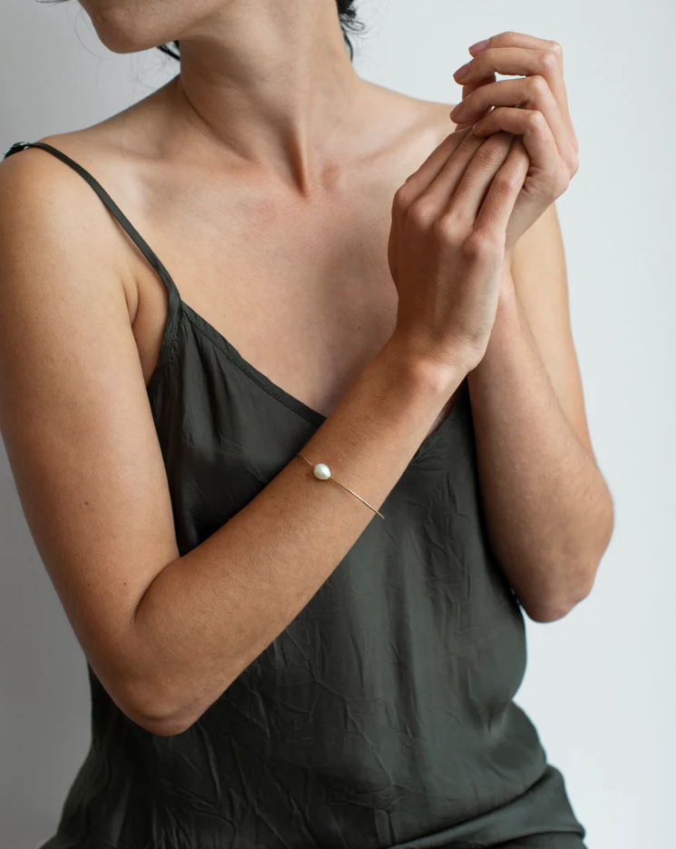 Petite Pearl Cuff Bracelet, from Mary MacGill