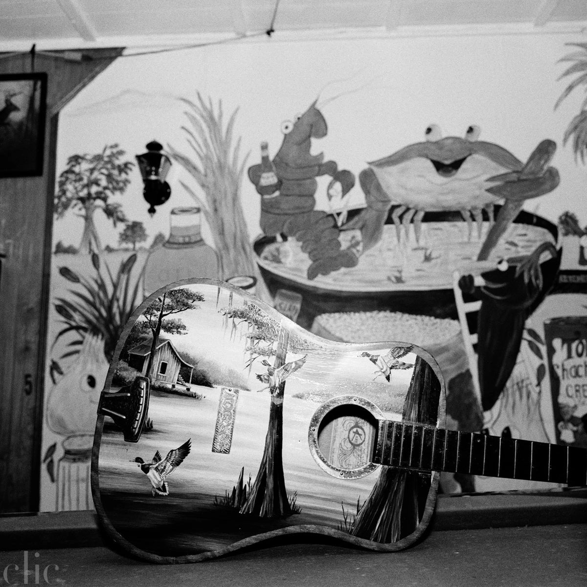 Painted Guitar by Henry Horenstein