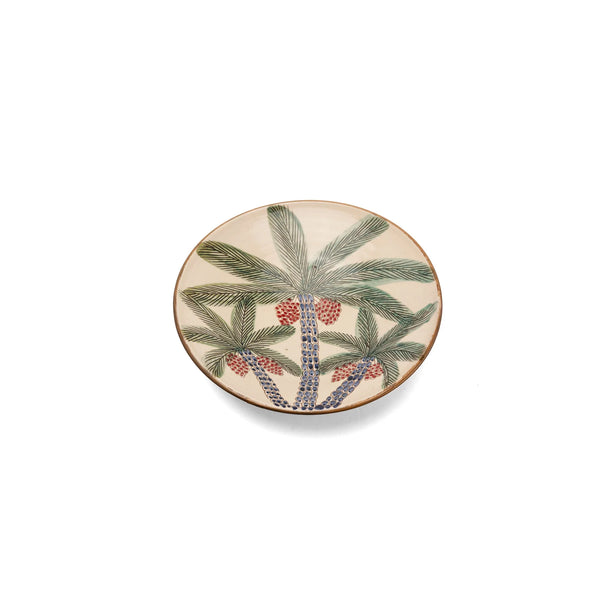 Ceramic Palm Serving Plate, from Kiliim