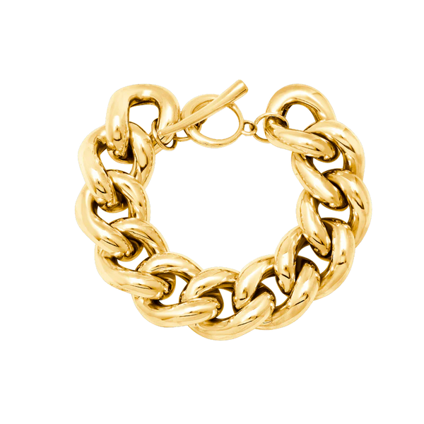 25MM Palmeira Bracelet in Yellow Gold Plated, from Gabriela Artigas